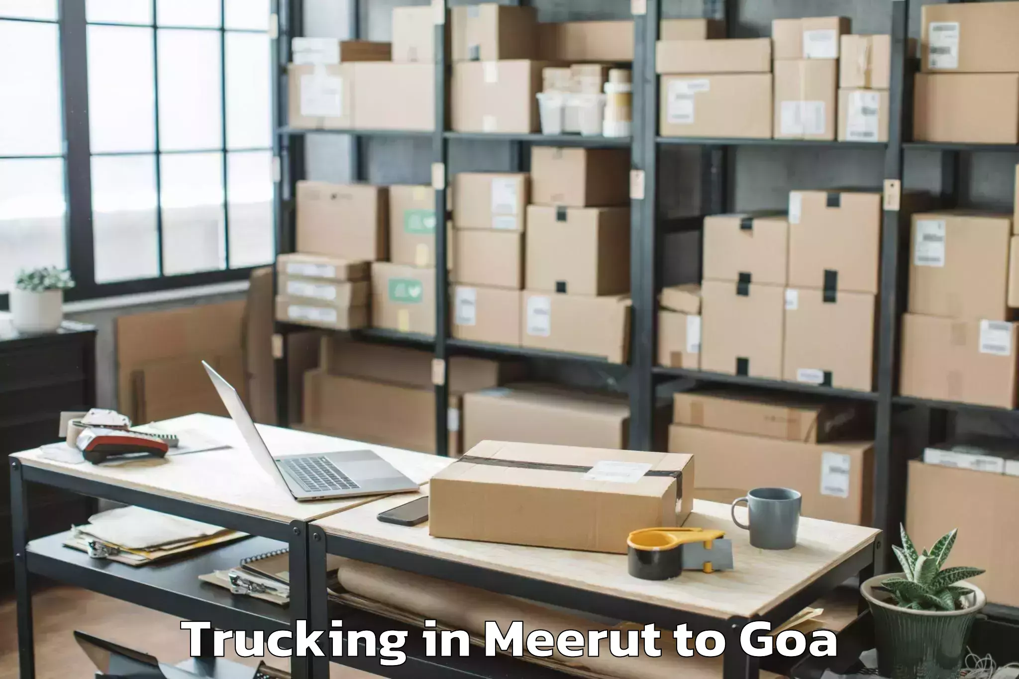 Trusted Meerut to Taleigao Trucking